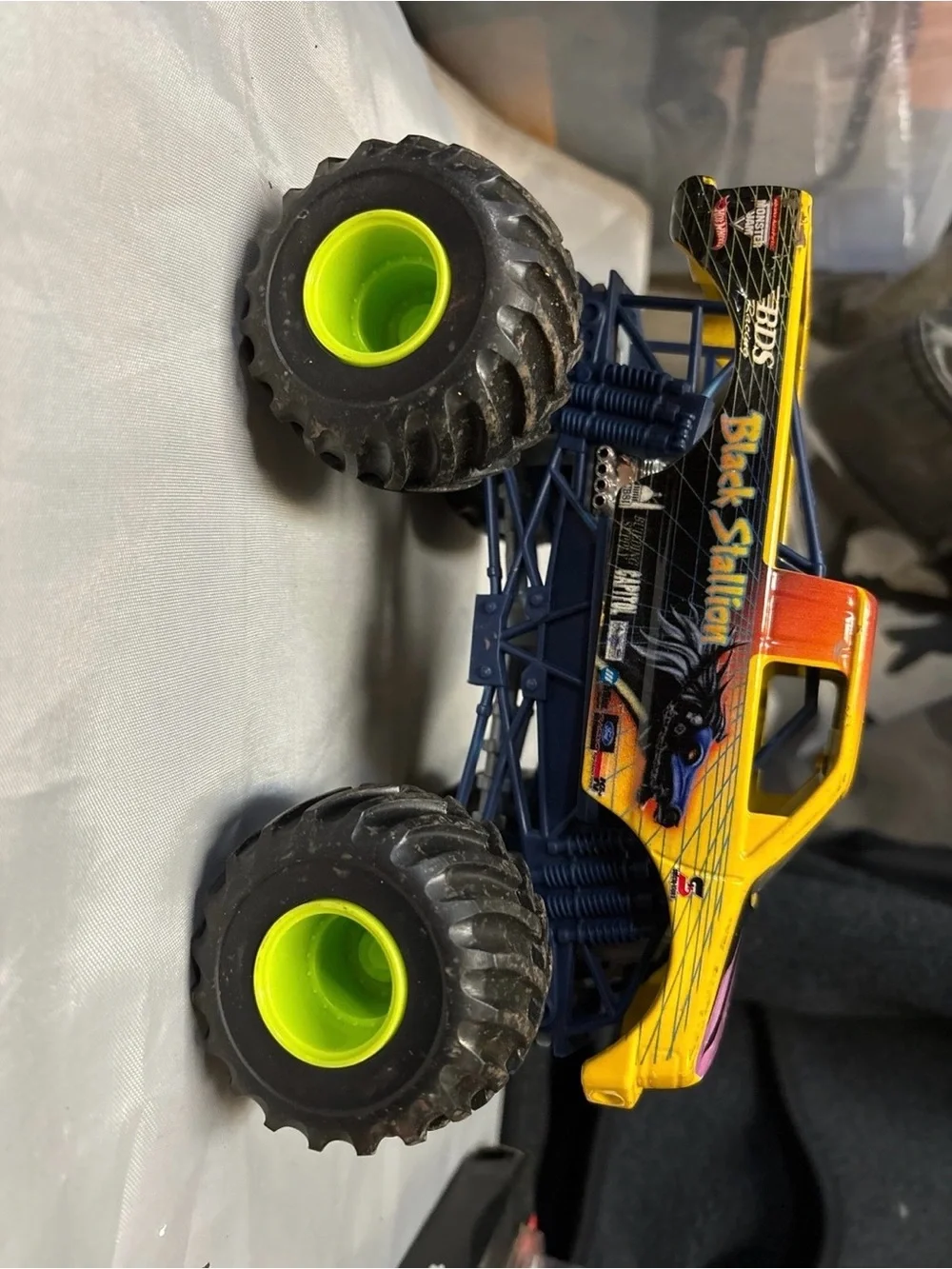 Black Stallion 1:24 scale metal monster jam truck. Hot wheels.